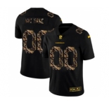 Men's Arizona Cardinals Custom Black Flocked Lightning Vapor Limited Football Jersey