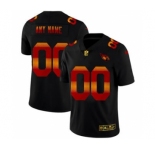 Men's Arizona Cardinals Custom Black Red Orange Stripe Vapor Limited Football Jersey