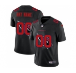 Men's Arizona Cardinals Custom Team Logo Dual Overlap Limited Football Jersey Black