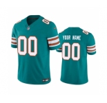 Men's Miami Dolphins Active Player Custom Aqua 2023 F.U.S.E Vapor Limited Stitched Football Jersey