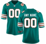 Men's Miami Dolphins Nike Aqua Customized Throwback Jersey