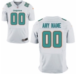 Men's Miami Dolphins Nike White Custom Elite Jersey