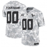 Men's Houston Texans Active Player Custom 2024 F.U.S.E Arctic Camo Salute To Service Limited Stitched Football Jersey