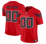 Men's Houston Texans Active Player Custom Red 2024 Alternate Vapor F.U.S.E. Limited Football Stitched Jersey