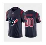 Men's Texans Custom Navy Blue Football Team Big Logo Fashion Vapor Limited Jersey