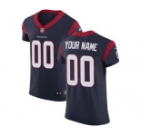 Men's Houston Texans Customized Navy Blue Team Color Vapor Untouchable Custom Elite Football Jersey