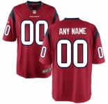 Mens Houston Texans Nike Red Customized Alternate Game Jersey