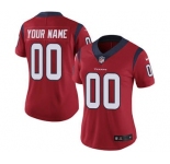 Women's Houston Texans Red Alternate Customized Jersey