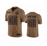 Men's Atlanta Falcons Active Player Custom 2023 Brown Salute To Setvice Limited Football Stitched Jersey