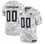 Men's Atlanta Falcons Active Player Custom 2024 F.U.S.E Arctic Camo Salute to Service Limited Football Stitched Jersey