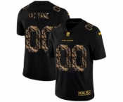 Men's Atlanta Falcons Custom Black Flocked Lightning Vapor Limited Football Jersey