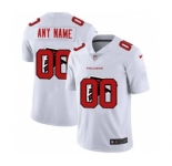 Men's Atlanta Falcons Custom White Team Logo Dual Overlap Limited Football Jersey