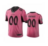 Men's Falcons Customized Vapor Limited City Edition Pink Jersey