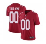 Men's New York Giants Customized Red Stitched Football Limited Inverted Legend Jersey