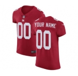 Men's New York Giants Customized Red Alternate Vapor Untouchable Custom Elite Football Jersey