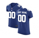 Men's New York Giants Customized Royal Blue Team Color Vapor Untouchable Custom Elite Football Jersey