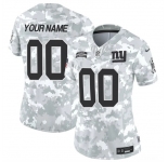 Women's New York Giants Active Player Custom 2024 F.U.S.E Arctic Camo Salute To Service Limited Stitched Football Jersey