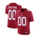Youth New York Giants Customized Red Alternate Custom Football Jersey