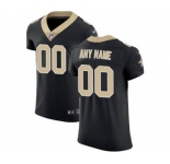 Men's New Orleans Saints Customized Black Team Color Vapor Untouchable Custom Elite Football Jersey