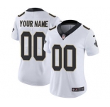 Women's New Orleans Saints Customized White Road Jersey