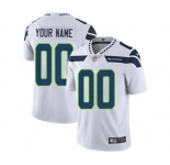 Men's Seattle Seahawks Customized White Vapor Untouchable Custom Limited Football Jersey