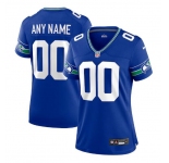 Women's Seattle Seahawks ACTIVE PLAYER Custom Royal Throwback Football Stitched Jersey