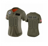Women's Seattle Seahawks Customized Camo 2019 Salute to Service Limited Jersey