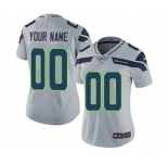 Women's Seattle Seahawks Customized Grey Alternate Jersey