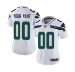 Women's Seattle Seahawks Customized White Road Jersey