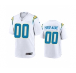 Men's Chargers White Custom White 2020 Football Stitched Game Jersey
