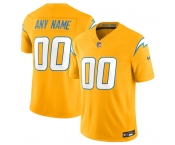 Men's Los Angeles Chargers Active Player Custom Gold 2025 F.U.S.E. Alternate Vapor Limited Football Stitched Jersey