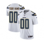 Men's Los Angeles Chargers Customized White Vapor Untouchable Custom Limited Football Jersey