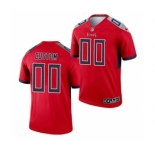 Men's Tennessee Titans ACTIVE PLAYER Custom Red Silver 2021 Inverted Legend Stitched Jersey