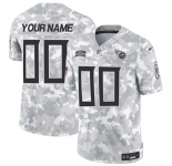 Men's Tennessee Titans Active Player Custom 2024 F.U.S.E Arctic Camo Salute To Service Limited Stitched Football Jersey