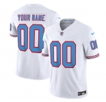 Men's Tennessee Titans Active Player Custom White 2023 F.U.S.E. Vapor Limited Throwback Football Stitched Jersey