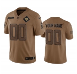 Men's Jacksonville Jaguars Active Player Custom 2023 Brown Salute To Service Limited Football Stitched Jersey