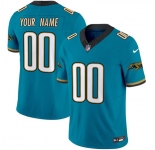 Men's Jacksonville Jaguars Active Player Custom Teal 2024 F.U.S.E. Prowler Throwback Vapor Limited Stitched Football Jersey