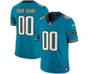 Men's Jacksonville Jaguars Active Player Custom Teal 2024 F.U.S.E. Prowler Throwback Vapor Limited Stitched Football Jersey