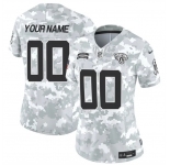 Women's Jacksonville Jaguars Active Player Custom 2024 F.U.S.E Arctic Camo Salute To Service Limited Stitched Football Jerse