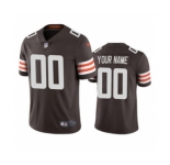 Men's Browns Custom Brown 2020 Football Stitched Vapor Limited Jersey