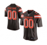 Men's Cleveland Browns Customized Brown Team Color Custom Elite Football Jersey