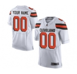 Men's Cleveland Browns Customized White Custom Elite Football Jersey