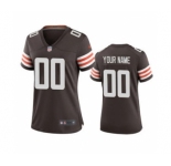 Women's Browns Brown Custom 2020 New Football Jersey