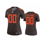 Women's Browns Brown Custom Alternate 2020 New Football Game Jersey