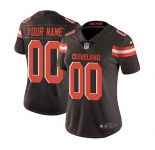 Women's Cleveland Browns Brown Home Customized Jersey