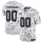 Men's Tampa Bay Buccaneers Active Player Custom 2024 F.U.S.E Arctic Camo Salute To Service Limited Stitched Football Jersey