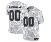 Men's Tampa Bay Buccaneers Active Player Custom 2024 F.U.S.E Arctic Camo Salute To Service Limited Stitched Football Jersey