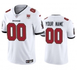 Men's Tampa Bay Buccaneers Active Player Custom White 2025 50th Anniversary Patch Vapor Untouchable Limited Football Stitched Jersey
