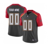 Men's Tampa Bay Buccaneers Customized Gray Stitched Football Limited Inverted Legend Jersey
