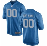 Men's Detroit Lions Nike Royal Custom Alternate Game Jersey